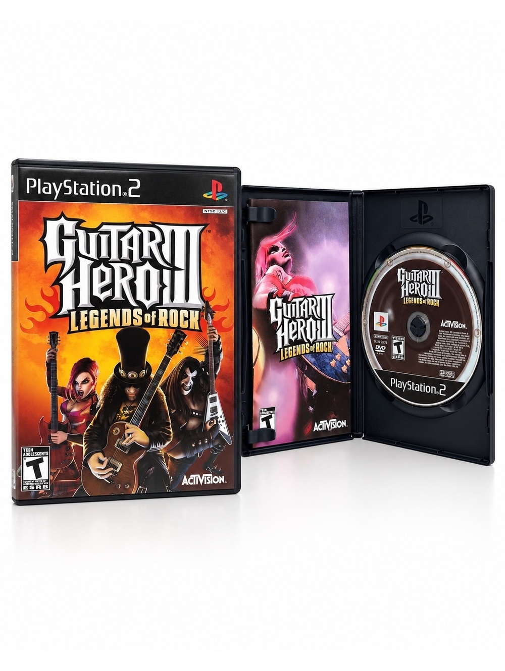 Guitar Hero III Legends of Rock PS2 CIB Manual NFR Tested Excellent